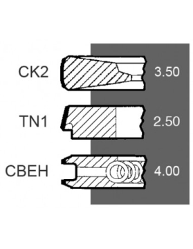 PISTON RING KIT - 1004 / 1006 | 4181A026 | JCB | 02/200859
